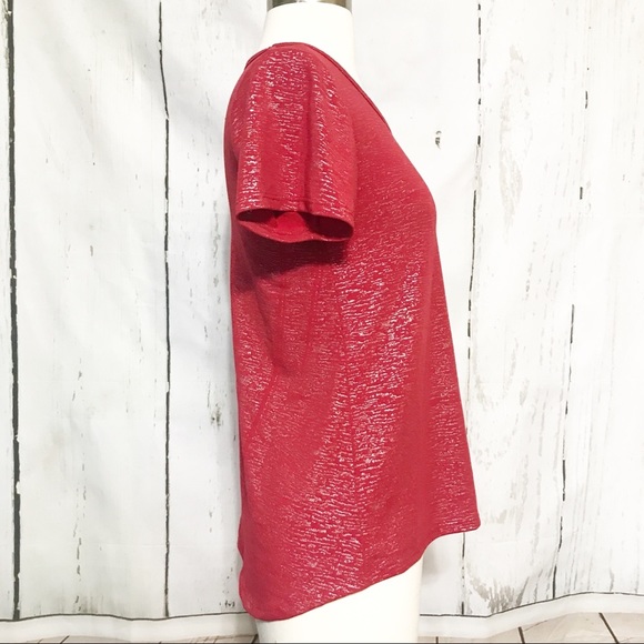 LuLaRoe | Silver Sparkle Elegant Classic Tee - Picture 3 of 5